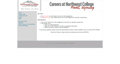 Desktop Screenshot of northwestcollege.simplehire.com